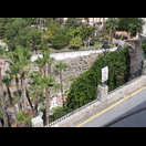 Die ehemalige Fischfabrik vom Berg des Castillo de San Miguel